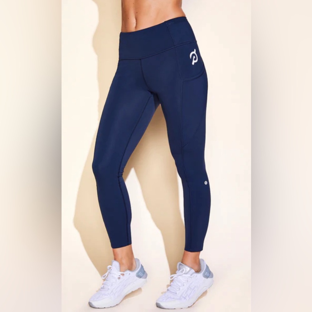 Lululemon x Peloton Navy Blue Fast Free Leggings Together We Go Far